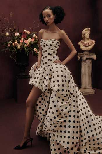 Gauri & Nainika Printed High Low Gown 