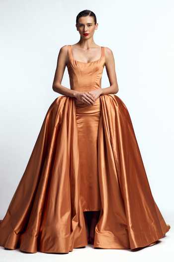Gauri & Nainika Structured Column Gown  