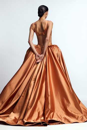 Gauri & Nainika Structured Column Gown  