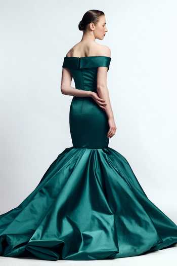 Gauri & Nainika Off Shoulder Mermaid Gown 