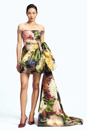 Gauri & Nainika Floral Print Dress 