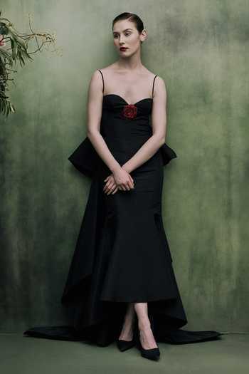 Gauri & Nainika Plunging V Neck Gown