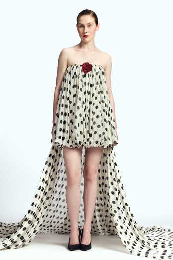 Gauri & Nainika Strapless Balloon Mini Dress