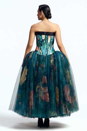 Gauri & Nainika Panelled Corseted Dress