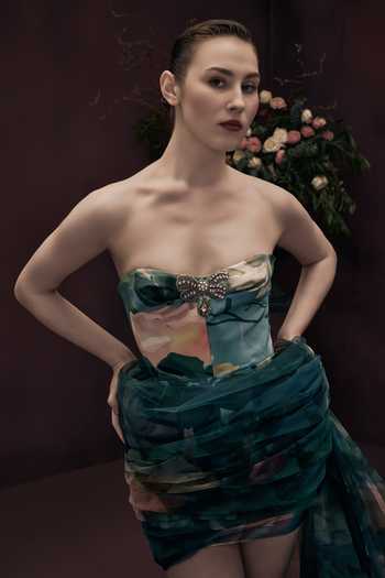 Gauri & Nainika Blue Tulle Sweetheart Neck Strapless Bow Mini Dress at Aza Fashions Gauri & Nainika_Blue Tulle Sweetheart Neck Strapless Bow Mini Dress _at_Aza_Fashions