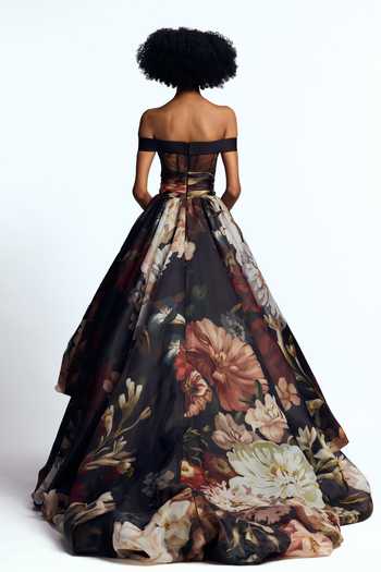 Gauri & Nainika Dutch Floral Print Dress