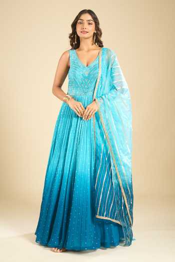 Samyukta Singhania Ombre Anarkali & Dupatta Set