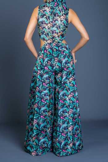 Damoiselle Peacock Mirage Cutout Jumpsuit For Kids