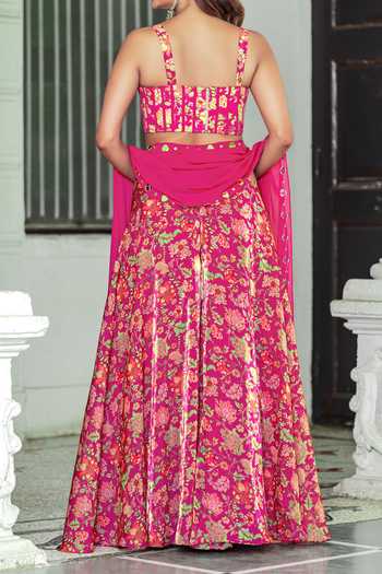 Damoiselle Gulbahaar Mirrorwork Coord Set For Kids