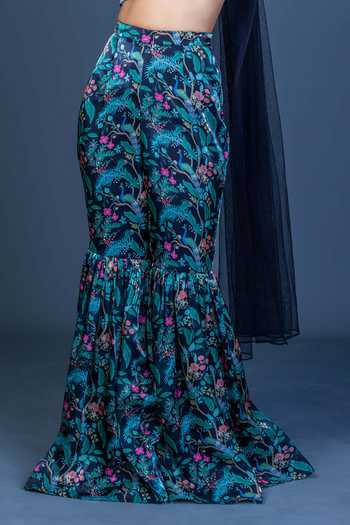 Buy Damoiselle Black Midnight Peacock Charm Coord Set For Kids Online at Aza Fashions Buy_Damoiselle_Black Midnight Peacock Charm Coord Set For Kids_Online_at_Aza_Fashions