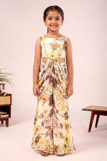 Damoiselle Dori Iris Printed Pant Set For Kids
