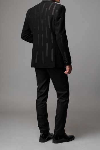 Vivek Patel Solen Embroidered Blazer & Trousers Set For Kids