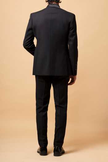 Vivek Patel Rune Geometric Hand Embroidered Blazer Set For Kids