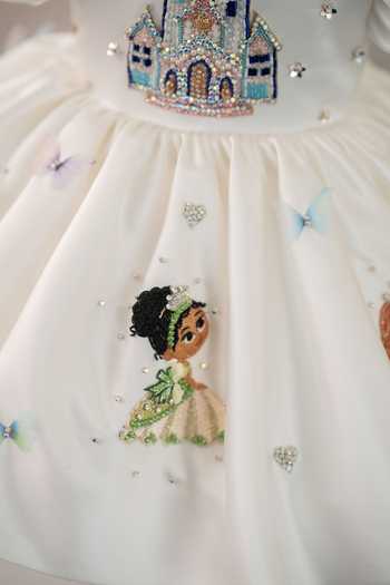 Buy Ruchika Lath Label White Satin, Tulle Princess Dress With Hair Accessory Online at Aza Fashions Buy_Ruchika Lath Label_White Satin, Tulle Princess Dress With Hair Accessory _Online_at_Aza_Fashions