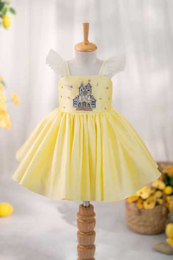 Ruchika Lath Label Princess Castle Hand Embroidered Dress 