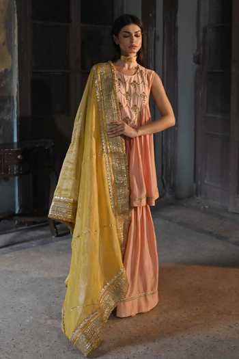 Shorshe Clothing Amaal Bordered Tissue Dupatta 