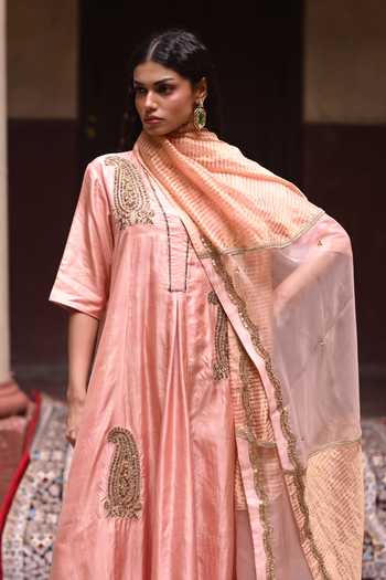 Shorshe Clothing Jalsa Diagonal Striped Dupatta 