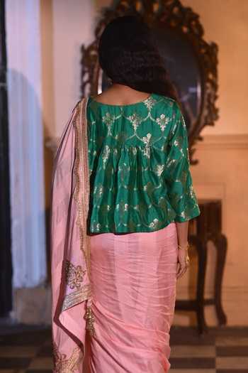 Shorshe Clothing Mumtaz Brocade Kediya Blouse