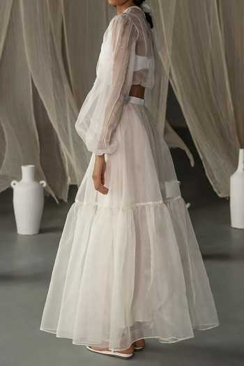 Zoon Silk Organza Tiered Skirt For Kids