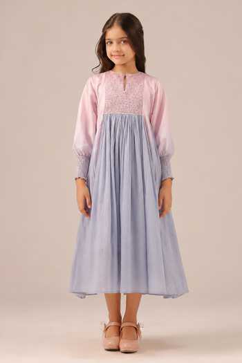 OurDve Beach Babe Textured Smocked Dress 