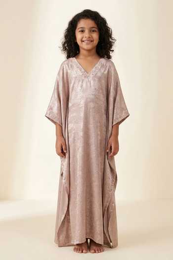 Zoon Shimmer Embellished Kaftan For Kids
