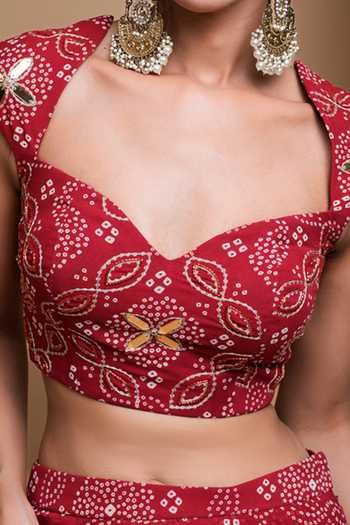 Buy Ahi Clothing Red Georgette, Lining Shantoon Cutdana, Digital Print Lehenga Set For Kids Online at Aza Fashions Buy_Ahi Clothing_Red Georgette, Lining Shantoon Cutdana, Digital Print Lehenga Set For Kids_Online_at_Aza_Fashions