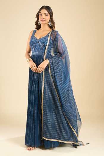 Samyukta Singhania Embroidered Anarkali & Dupatta Set 
