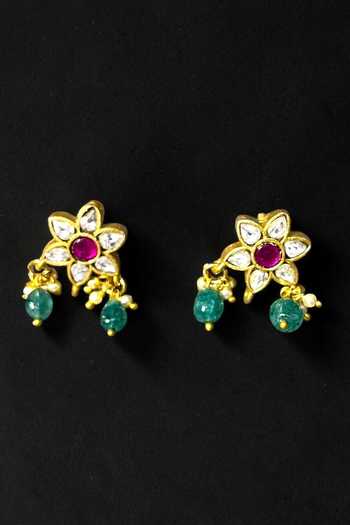 Amaara Jewels Reversible Teardrop Choker & Earrings Set 