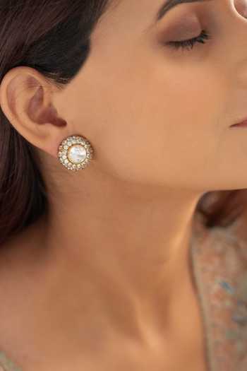 Do Taara Polki Embellished Stud Earrings 