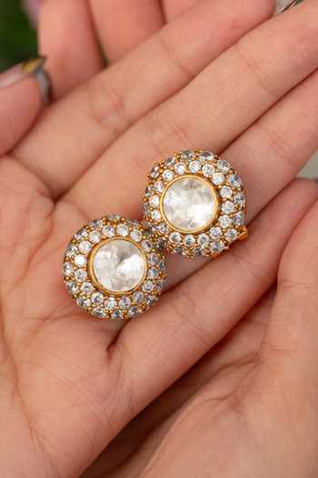 Do Taara Polki Embellished Stud Earrings 
