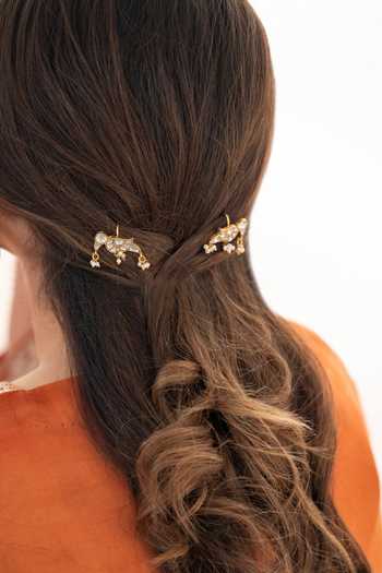 Do Taara Parrot Shaped Braid Pins 