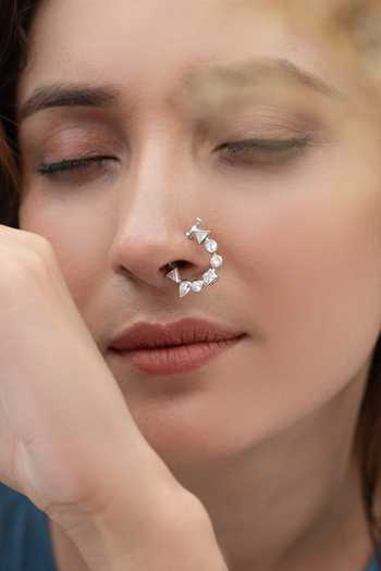 Do Taara Polki Embellished Nosepin 