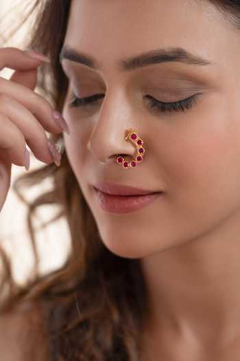 Do Taara Polki Studded Nose Ring 