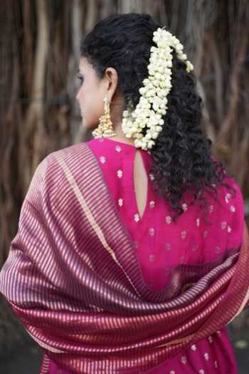 Buy Five Point Five Purple Chanderi Round Neck Devika Gathered Front Kurta Set Buy_Five Point Five_Purple Chanderi Round Neck Devika Gathered Front Kurta Set