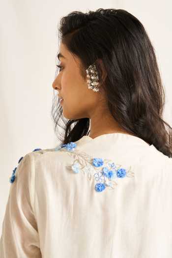 Himani Punatar Bird Button Embroidered Kurta & Pant Set 