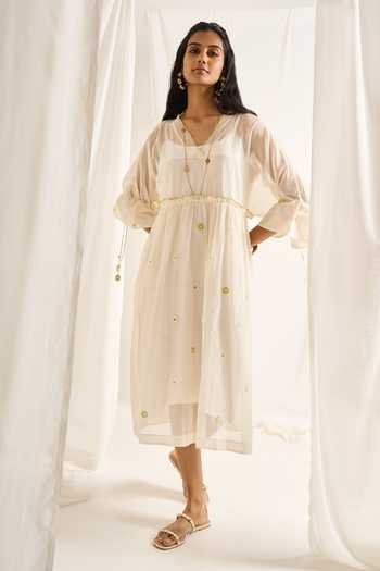 Himani Punatar Daisy Embroidered Kaftan Dress 