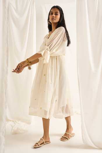Himani Punatar Daisy Embroidered Kaftan Dress 
