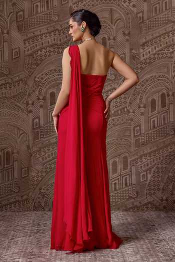 Ridhi Mehra The Crown Embellished Saree Gown 