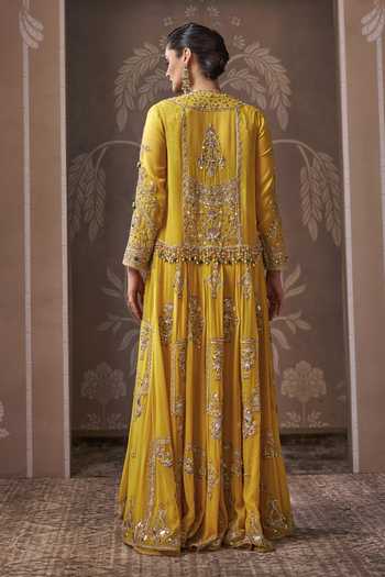 Ridhi Mehra Empire Embroidered Jacket Skirt Set 