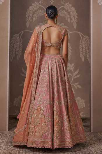 Ridhi Mehra Raw Silk Embroidered Lehenga Set 