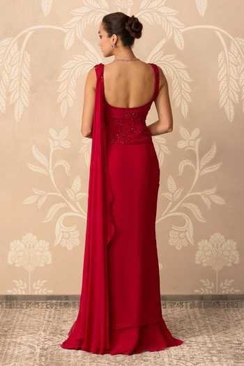 Ridhi Mehra Inayat Pre-Draped Saree With Embroidered Blouse 