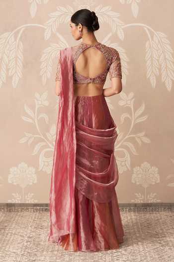 Ridhi Mehra Bahaar Tissue Pre-Draped Saree With Blouse 