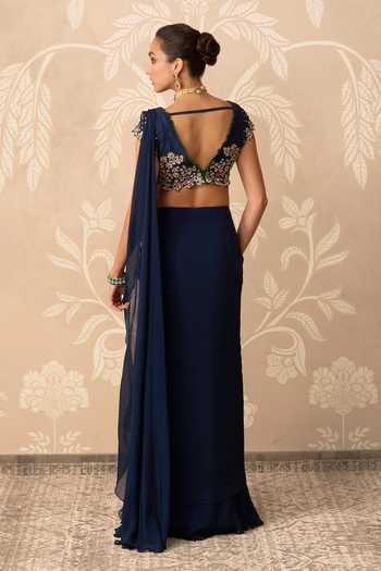 Ridhi Mehra Junoon Pre-Stitched Saree With Embroidered Blouse 