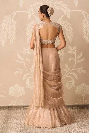 Ridhi Mehra Hayaa Pre-Stitched Skirt Saree With Embroidered Blouse