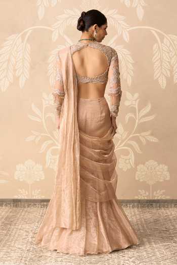 Ridhi Mehra Hoorani Pre-Draped Saree With Embroidered Blouse