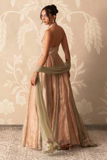 Ridhi Mehra Leher Embroidered Anarkali With Dupatta