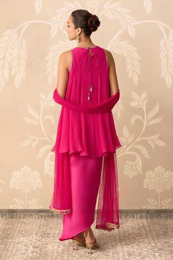 Ridhi Mehra Saaz Embroidered Kurta Skirt Set 