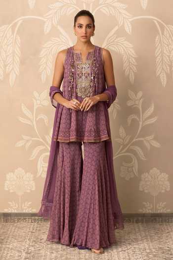 Ridhi Mehra Roohana Embroidered Kurta Gharara Set 