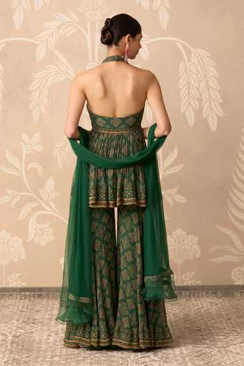 Ridhi Mehra Sancha Printed Peplum Kurta Gharara Set 