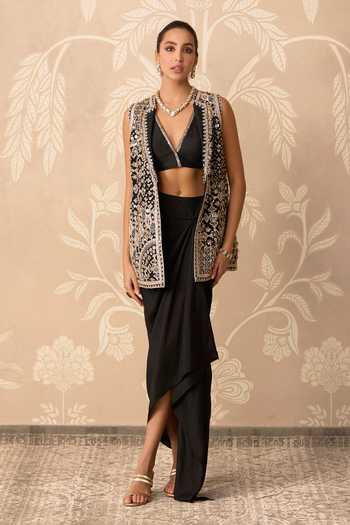 Ridhi Mehra Aaina Embroidered Jacket Skirt Set 